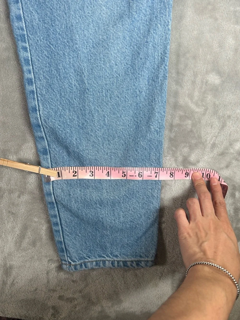 Gloria Vanderbilt High-Rise straight leg Blue Denim Jeans - Picture 10 of 14